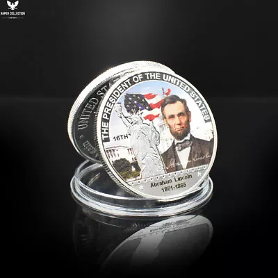 $7.03 • Buy America's Greatest Presidents Lincoln Silver Coins Statue Of Liberty Medal