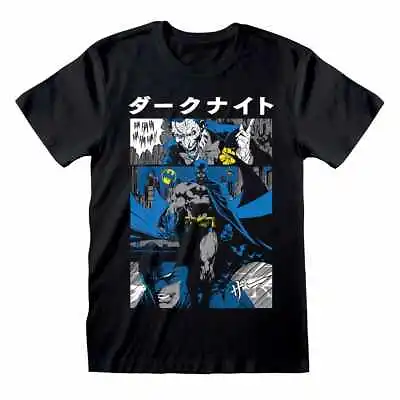 ** Batman Manga Comic Book T-shirt DC Comics Official Licensed  T-Shirt ** • £16