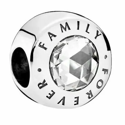 $55.39 • Buy Authentic PANDORA Family Forever Silver Charm - 791884CZ
