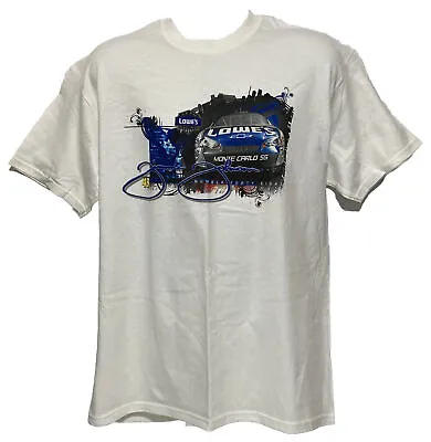 Jimmie Johnson T Shirt Mens Large Double Sided Lowes Racing Chase 2007 #48 • $10.50