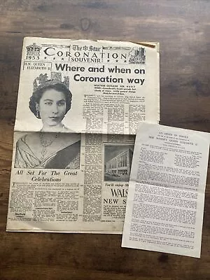 Queen Elizabeth Coronation Sheffield Souvenirs • £8