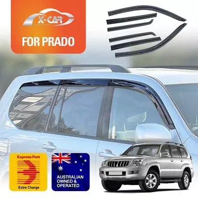 Weathershields For Toyota LandCruiser Prado 120 Series 2003-2009 Window Visors • $49.95