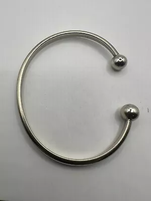 Solid 9ct White Gold Torque Bangle - 16gr - UK Hallmark Sheffield - Small Size • £495