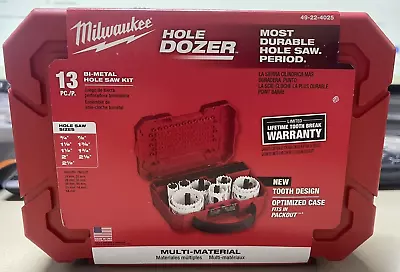 Milwaukee Tools 49-22-4025 Hole Dozer Saw Kit Bi-Metal General Purpose 13-Pcs. • $109.98