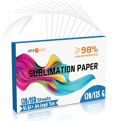 £16.99 • Buy Dye Sublimation Paper 120/150 Sheets For Mugs T-shirts Inkjet Printing A3,A4,A3+