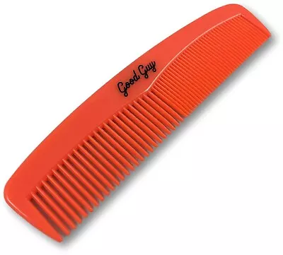 Good Guy GGCOMBOR5 Men's Beard/Hair 5  Pocket Comb; Coarse/Fine Teeth; Orange • $9.99