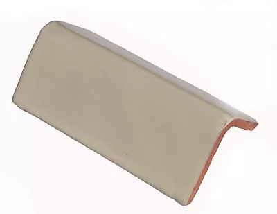 $30 • Buy 12  Trim Bullnose Mexican Molding Tile V-CAP OFF WHITE