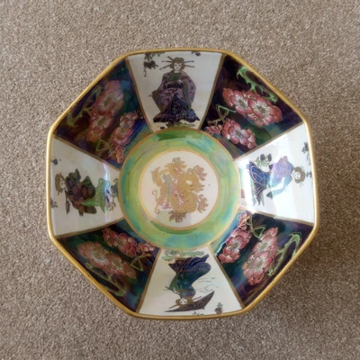 £220 • Buy Maling Ware 1930's Oriental 5822 Octagonal Footed Bowl