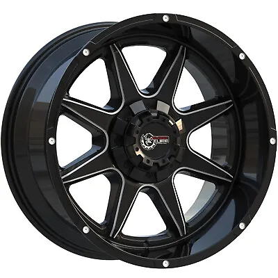 Rugged TUFF RT800 20x10 Wheels Set -18 Gloss Black 5x5 5x5.5 Chevy GM Jeep Dodge • $1049