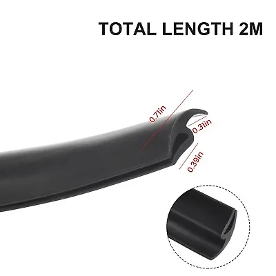 Edge Seal Trim Sealed Strip Weatherstrip Rubber Protector For Car Front • $14.32