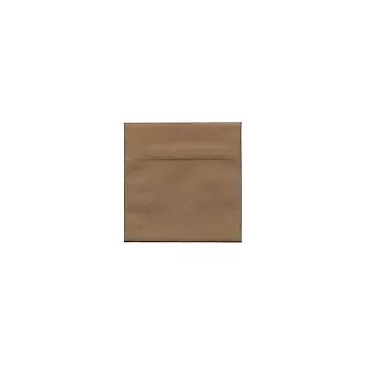 JAM Paper 5.5 X 5.5 Square Invitation Envelopes Brown Kraft Paper Bag 50/Pack • $50.16