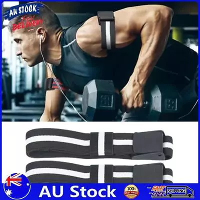 AU BFR Occlusion Bands Bodybuilding BFR Training Belts For Men Women (Black) • $10.19