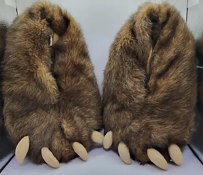 Vintage 1986 Monkey Feet Monster Paws Plush Baby Slippers Carousel By Guy Sz 8-9 • $22.50