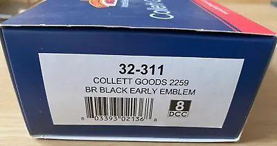 Bachmann Branchline 32-311 - Collett Goods No 2259 - BR Black Early Emblem - DCC • £93