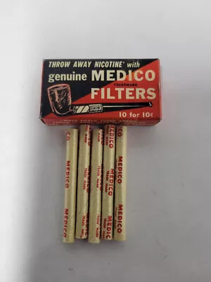 Vintage MEDICO Pipe Nicotine Filters In Original Box • $5