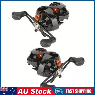 6.3/1 Low Profile Baitcasting Fishing Reel 18+1 BBs Metal Spool Line Cup Wheel • $19.09