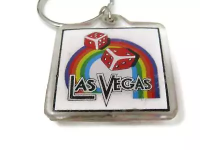 Las Vegas Keychain Rainbow Dice (Some Wear) • $3.99