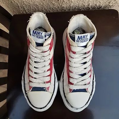 Mihara Yasuhiro Mmy Stars And Stripes Og Sole High-top Sneakers. Size 41 Eu • $149.99