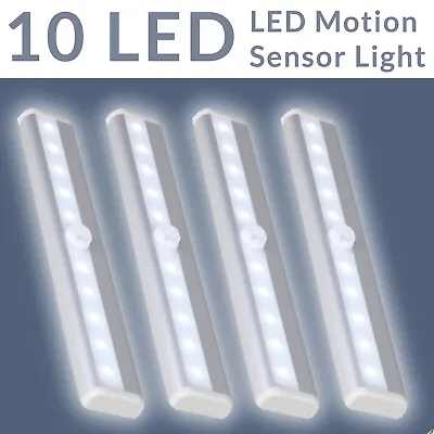 £6.79 • Buy LED Lamp Cabinet Wireless Closet Light PIR Motion Strip Sensor Battery Powered