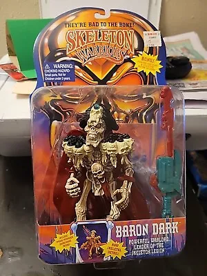 Vintage Skeleton Warriors Baron Dark Figure New Sealed 1994 Playmates • $30