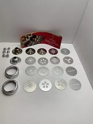 Vintage MIRRO Cookie & Pastry Press 6 Tips 16 Discs Replacement Parts Extras • $24.99