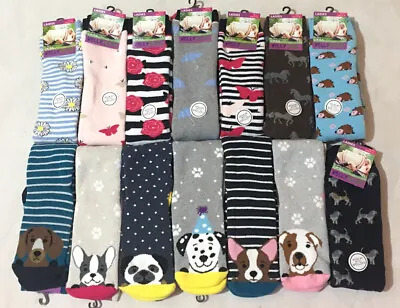 £6.50 • Buy Ladies Welly Socks UK4-7 Dogs, Horse, Umbrella, Flower, Butterfly, Daisy, Stripe