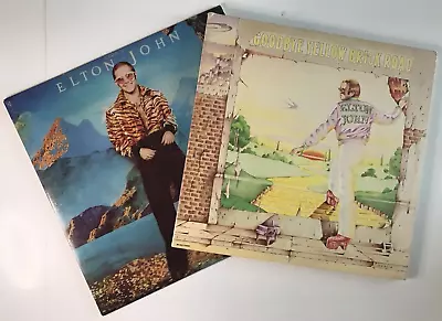 Elton John Vinyl Lot Of 2 LP Records - Goodbye Yellow Brick Road & Caribou • $24.95