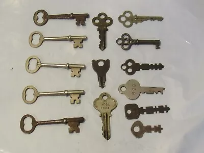 14 Keys Lot Vintage Antique Skeleton Keys Various Styles Y14S • $20