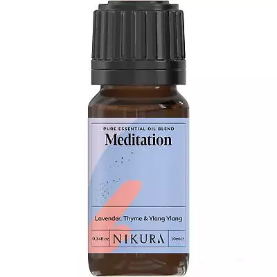 Nikura Meditation Essential Oil Blend Pure Natural Aromatherapy • £3.29