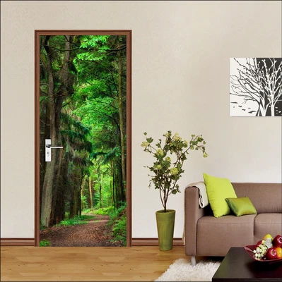 £65.21 • Buy 3D Forest Path 097 Door Wall Mural Photo Wall Sticker Decal Wall AJ WALLPAPER AU