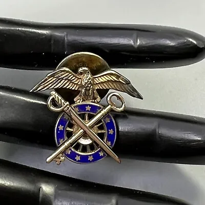 WWII US Army Quartermaster Corp Lapel Pin 1/20 10k • $20