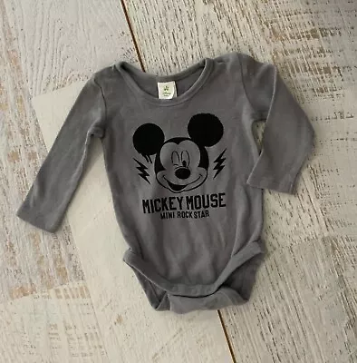 DISNEY Baby Boys Sz 3-6 Mths One-piece Cotton MICKEY MOUSE • $7.90