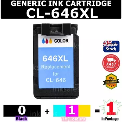 1x Generic CL-646XL COLOURS Ink For Canon MG3060 2460 TR4560 MX496 TS3160 3360 • $30