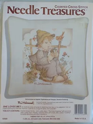 £19.50 • Buy New Counted Cross Stitch Kit M. I. Hummel 'she Loves Me' Make Cushion Or Picture