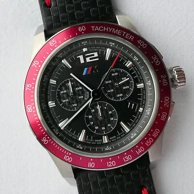 BMW Performance Motorsport M Power Racing Car Accessory Swiss Chronograph Watch • $743.20