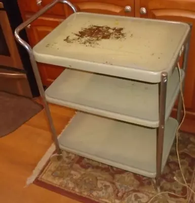 Vintage COSCO CART  MID CENTURY 3 TIER Push Cart! • $78