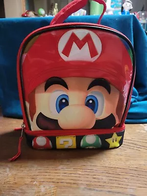 Super Mario Brothers 9.5  Double Compartment Insulated Bag • $10.52