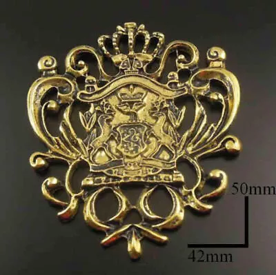 1/12 Dolls House Miniature Metal Crown Coat Of Arms Shield Fireplace Picture LGW • $4.32