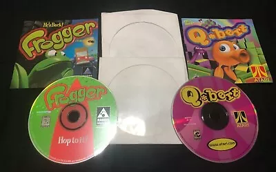 Frogger / Q*bert PC Games (DISC + MANUAL ONLY) Hasbro / Atari • $9.90