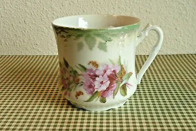 Antique Victorian Mustache Shaving Mug Cup ~ Beautiful Flower Pattern ~ Germany • $19.95