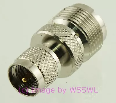 UHF Female To Mini-UHF Male Coax Connector Adapter By W5SWL • $3.84
