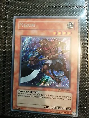 Yu-Gi-Oh! TCG Mezuki Premium Pack 2 PP02-EN016 Unlimited Secret Rare • $15.79