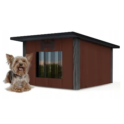 Kennel Outdoor Insulated Cave Winterfest Wood Cat House 57x48cm M Farbe6 • £87.83
