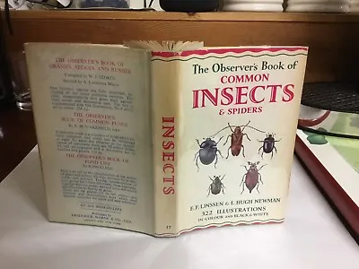 Observers Book Of Common Insects & Spiders 1969; • £9.99