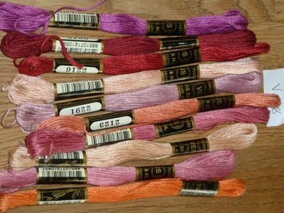£5 • Buy 10 Embroidery Thread Skeins Assorted Colour 100% Cotton Friendship Bracelets 108