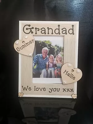 Personalised Grandad Photo Picture Frame Nan Grandparents Gift Any Wording • £14.95