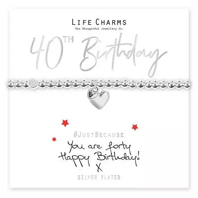 Life Charms Happy 40th Birthday Bracelet • £13.95