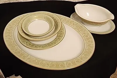 Noritake Fine China Viscount #6845 Green Large Set Accessories Sold By The Piece • $4.55