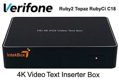 Advanced Verifone Topaz POS Text Overlay Inserter HD 4K IP Camera NVR Solution • $529