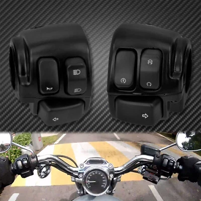 $42.74 • Buy Black 1  Handlebar Control Switches Wiring Harness Fit For Harley Sportster Dyna